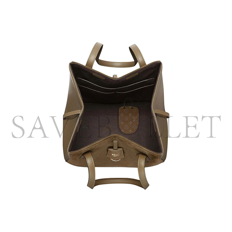 F**di origami medium leather green 8bh414as79f1ppt (27*27*15cm)